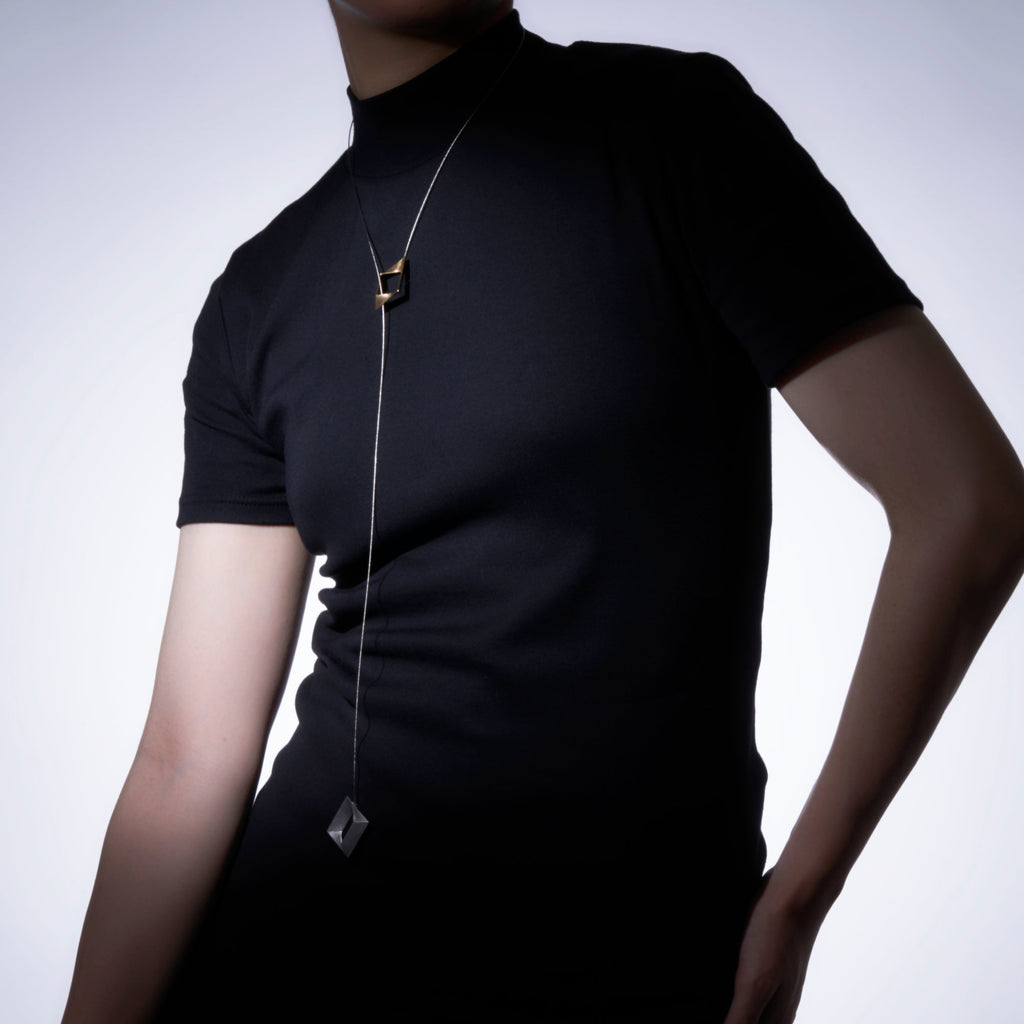 Log[ログ] Ζゼータ シルバー925 ペンダント　2つの同じかたちが、つながるペンダント