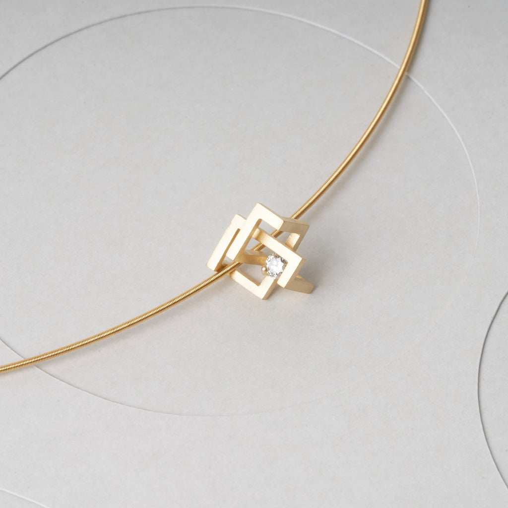 By-Pass[バイーパス] K18YG ダイヤモンド ペンダント　MENTOSEN