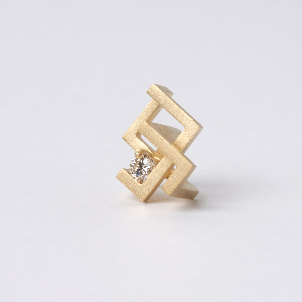 By-Pass[バイーパス] K18YG ダイヤモンド ペンダント