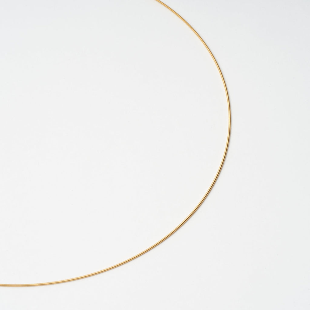 エラスティックスパイラル　ステンレス　ワイヤーチェーン　ゴールドコーティング