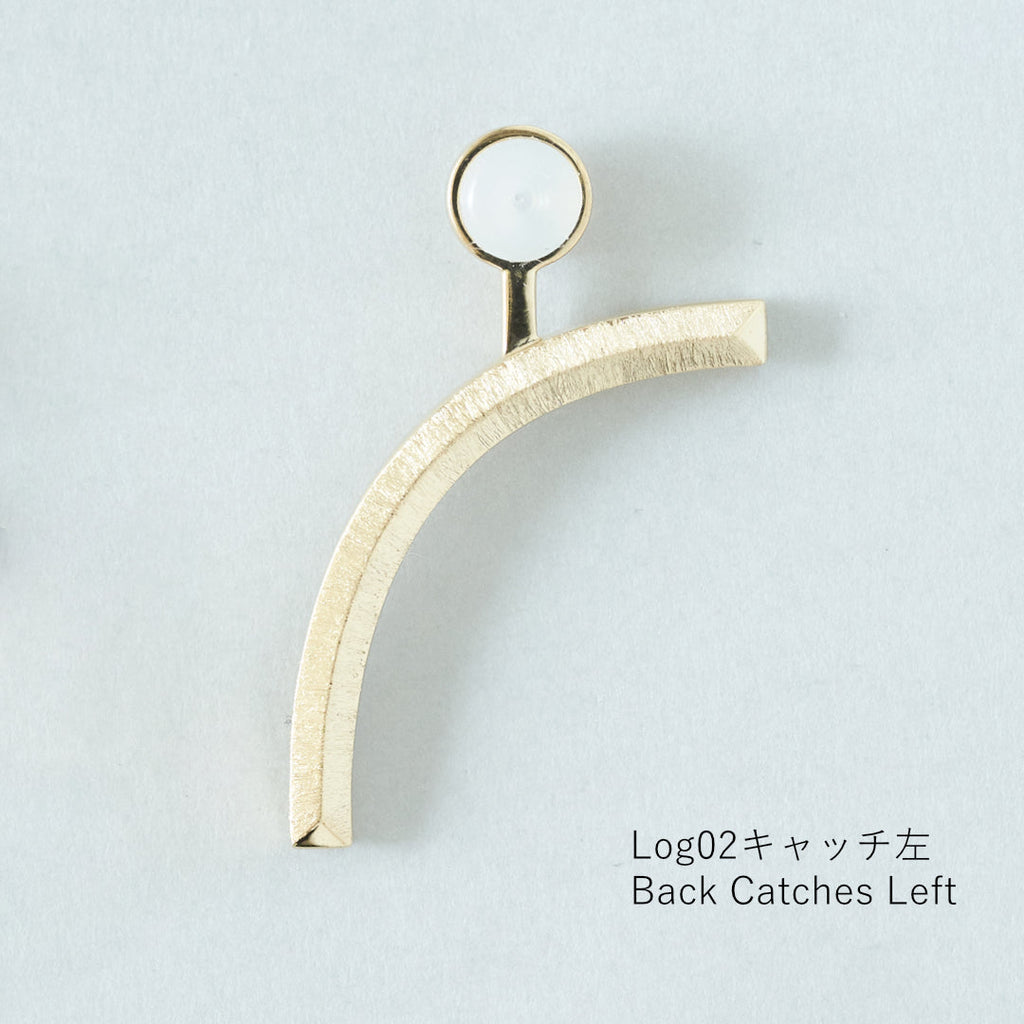Log[ログ]02　シルバー 925 ピアス＆バックキャッチ 立体的　面白いカタチ　つや消し　MENTOSEN めんとせん　メントセン