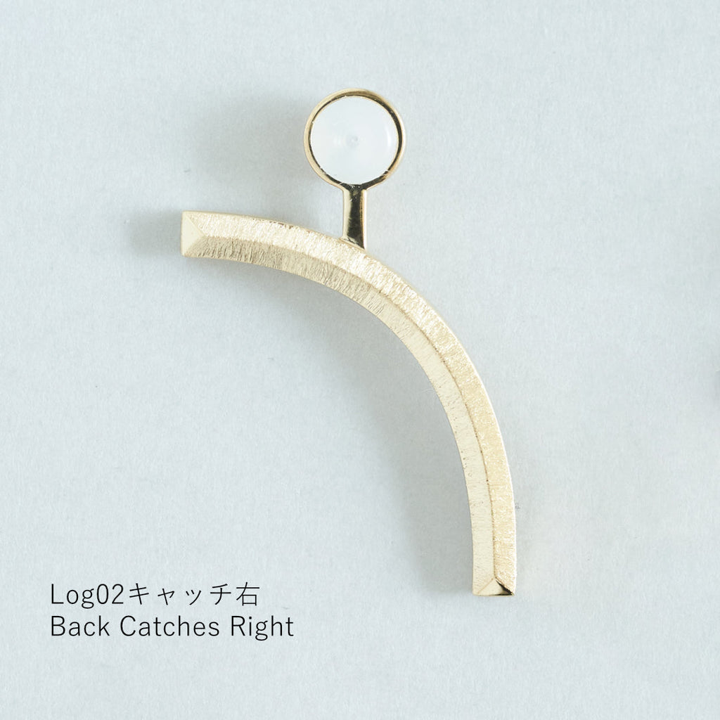 Log[ログ]02　シルバー 925 ピアス＆バックキャッチ 立体的　面白いカタチ　つや消し　MENTOSEN めんとせん　メントセン