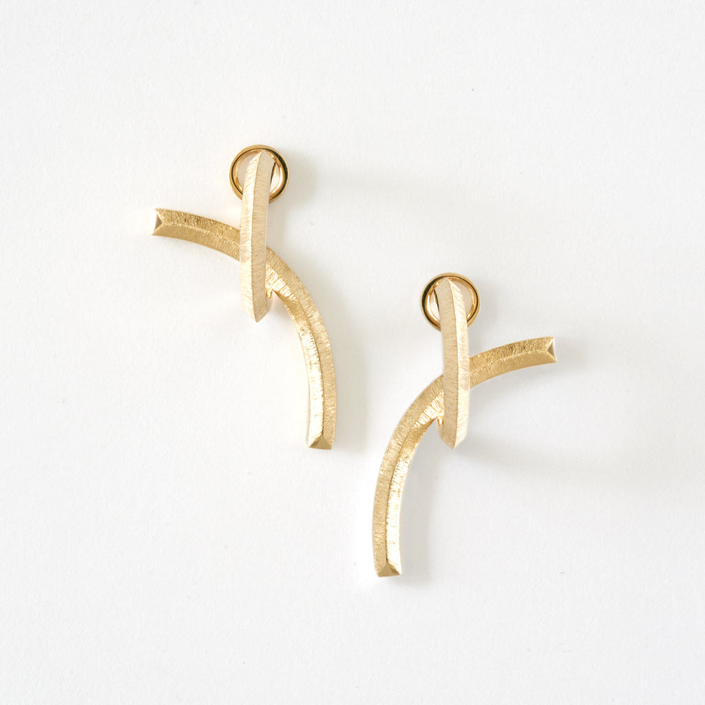 Lg02_ピアス & バックキャッチ シルバーゴールド　Mentosen メントセン