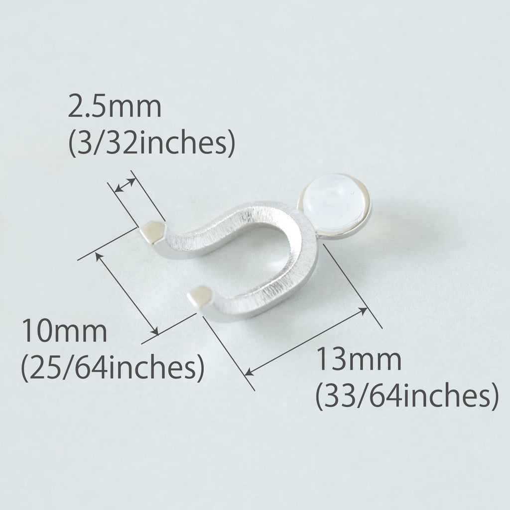 Log[ログ]03　シルバー 925 ピアス＆バックキャッチ 立体的　面白いカタチ　つや消し　MENTOSEN めんとせん　メントセン