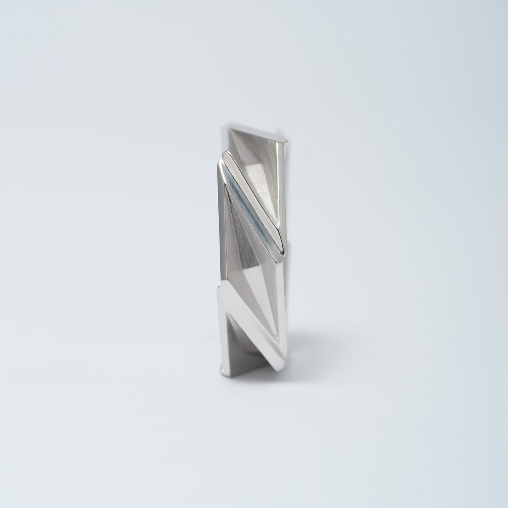 Sankaku[さんかく]-plain リング 　側面からSilver925 MENTOSEN メントセン