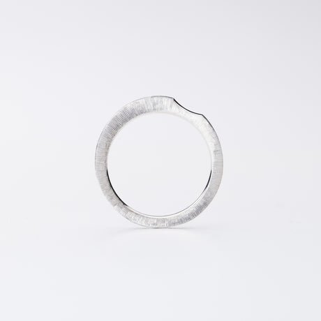 Sorow[そろう] SV リング シルバー モダンデザイン マリッジリング 日常づかい 結婚指輪 ウェディング つや消し 曲線 カーブ MENTOSEN
