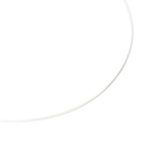 カラーワイヤー　３連　ステンレスチェーン　パールシルバー