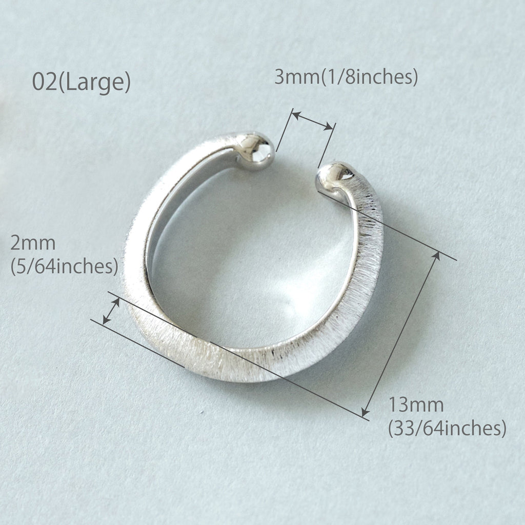 Kakeru-M シルバー925 イヤーカフ ラージ　サイズ