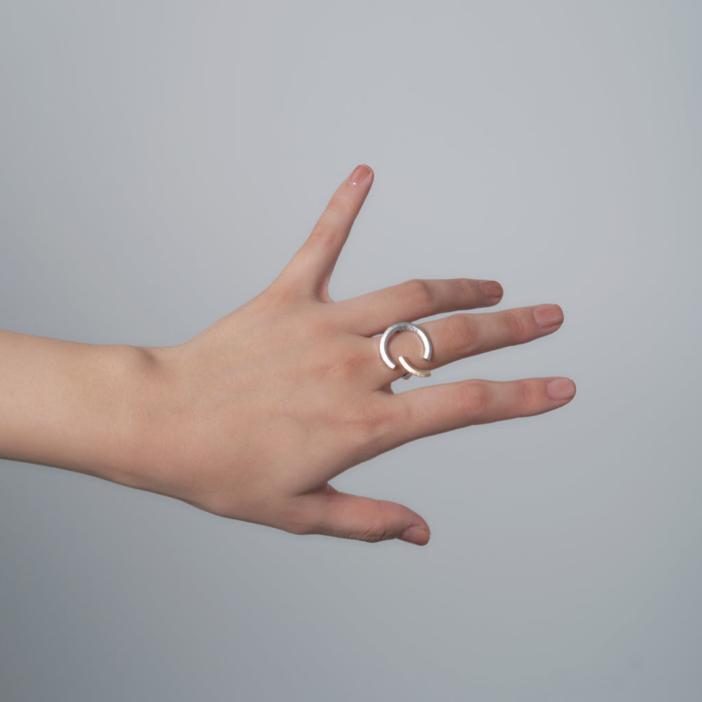 Log[ログ]-Nii リング Silver925 K10  装着MENTOSEN メントセン