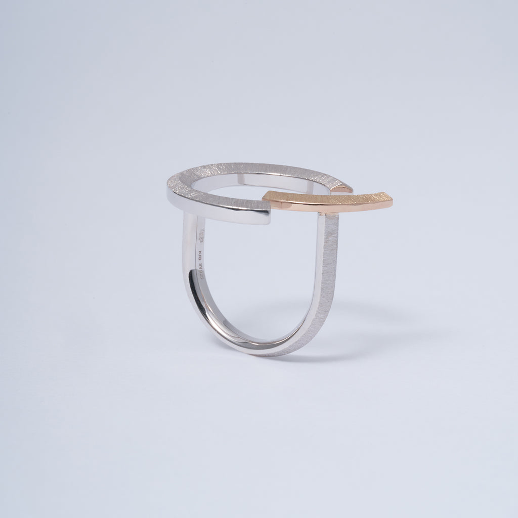 Log[ログ]-Nii リング Silver925 K10 MENTOSEN メントセン
