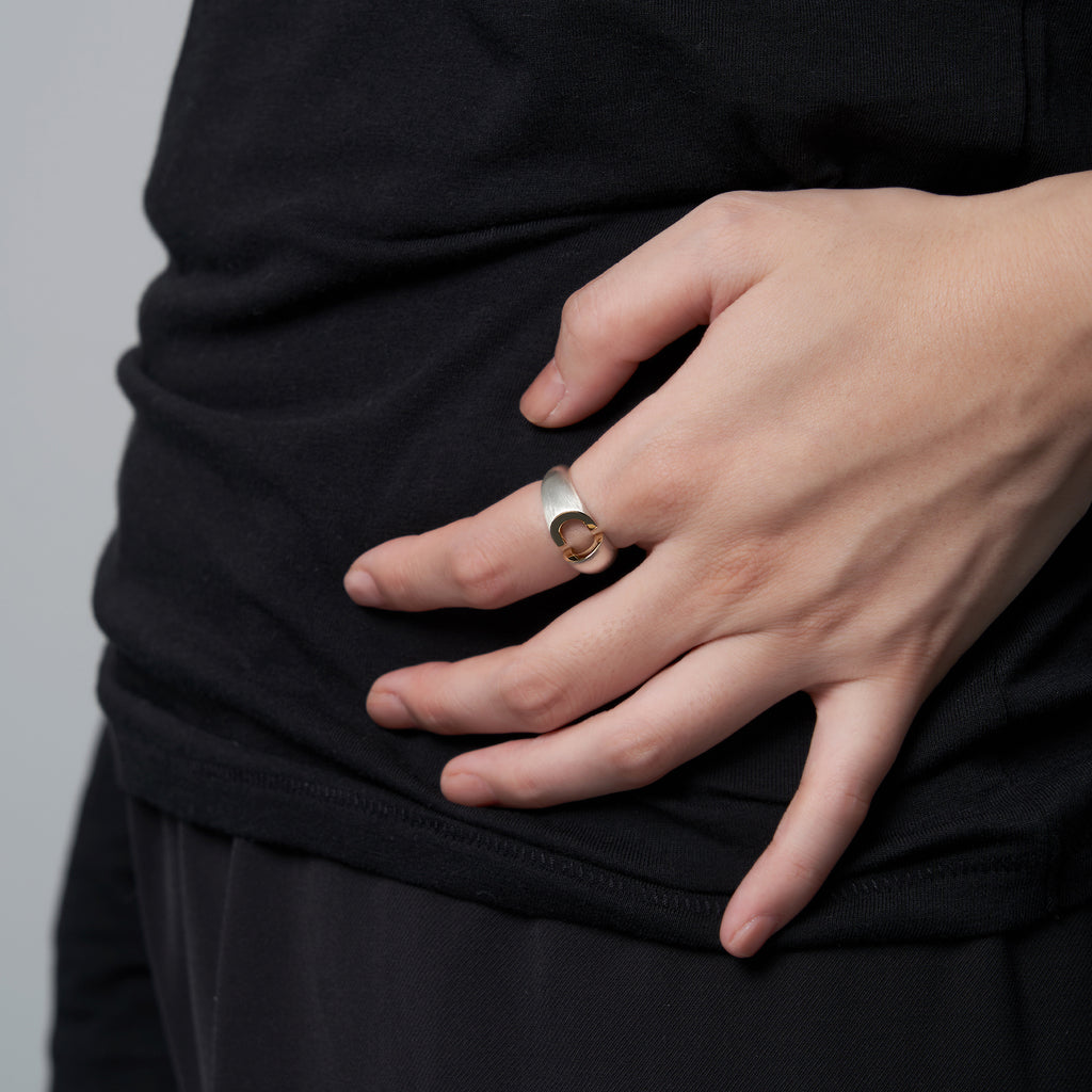 Log[ログ]-Yon リング Silver9250  装着MENTOSEN メントセン