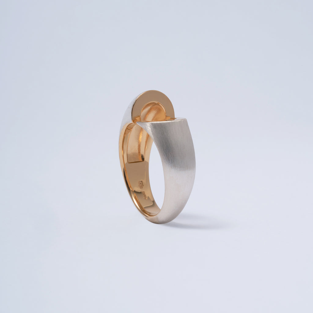 Log[ログ]-Yon リング Silver9250  斜め横から　MENTOSEN メントセン