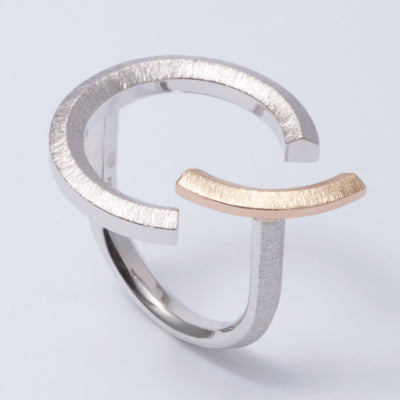 Log[ログ]-Nii リング Silver925 K10 MENTOSEN メントセン