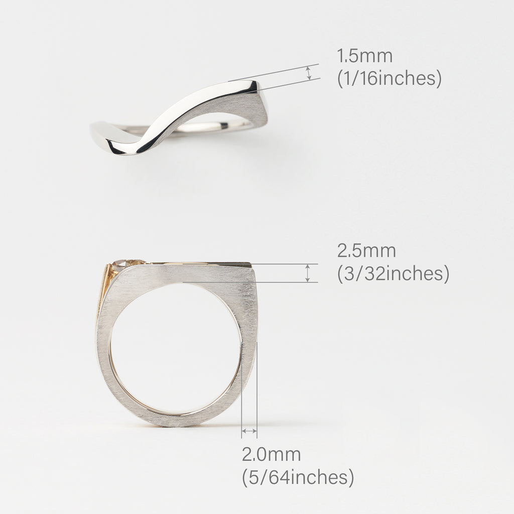 Noru のる Pt950リング サイズ画像 MENTOSEN