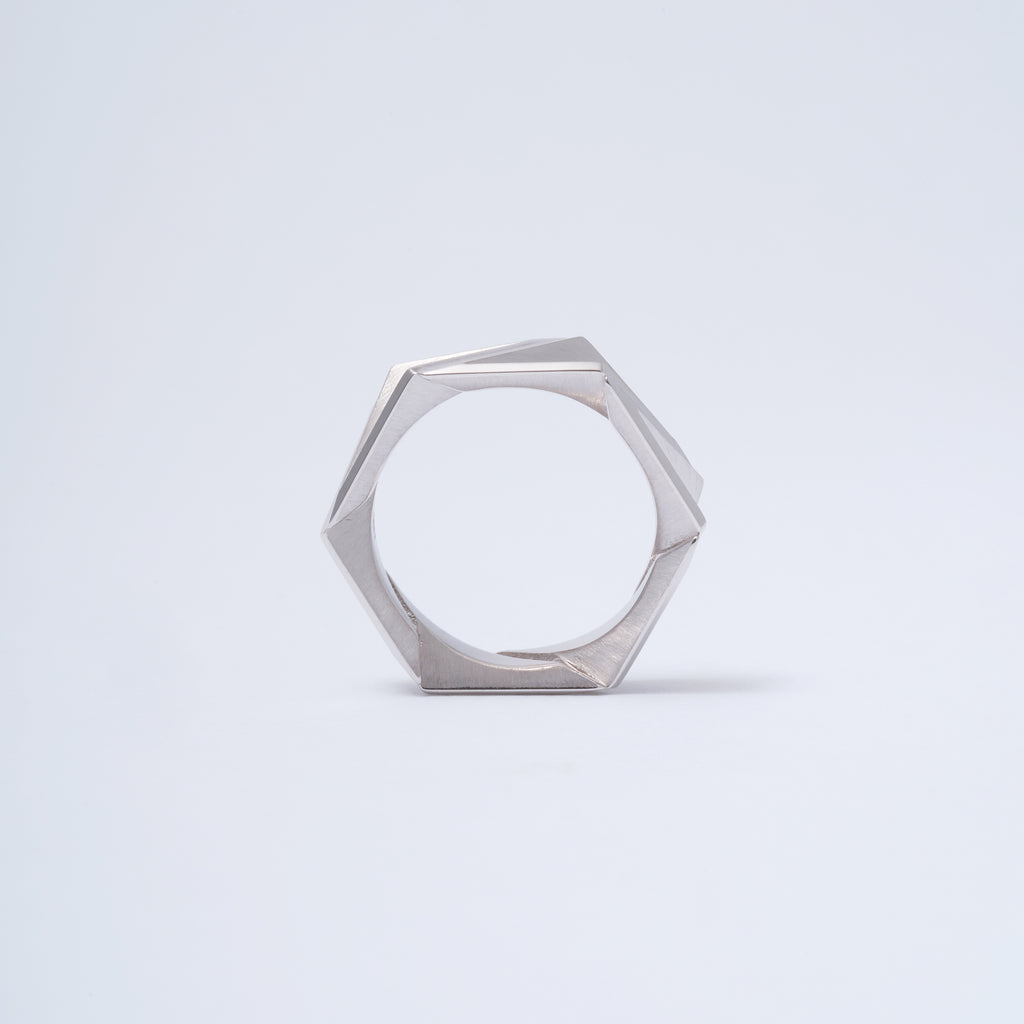 Sankaku[さんかく]-Plain リング Silver925 　正面から　MENTOSEN メントセン