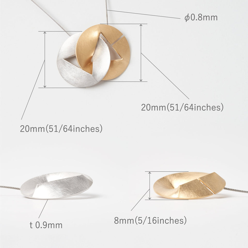 Log[ログ] Θシータ  シルバー925 ペンダント　サイズ