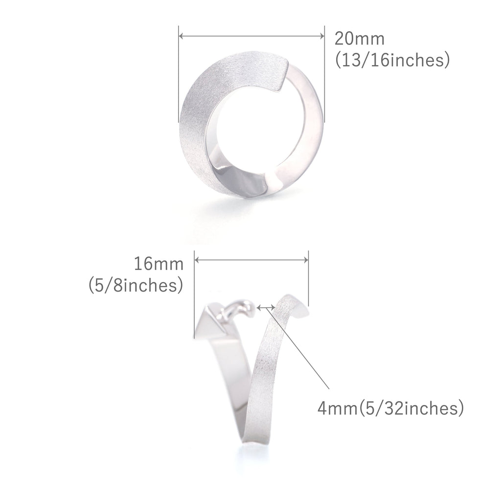 Turn[ターン] シルバー925 イヤーカフ　サイズ