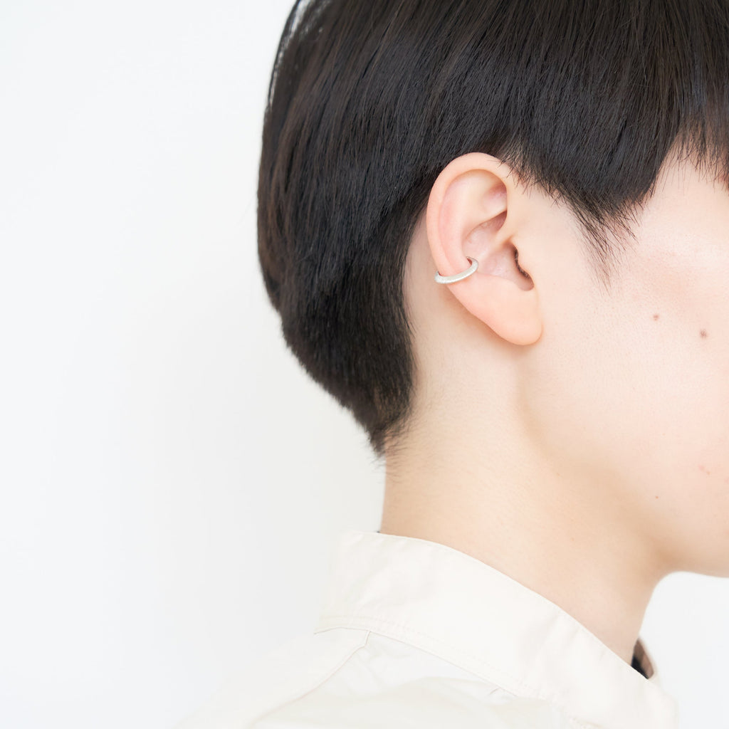 Kakeru-M[かける]　小　シルバー 925 イヤーカフ シンプル つやけし　MENTOSEN めんとせん　メントセン