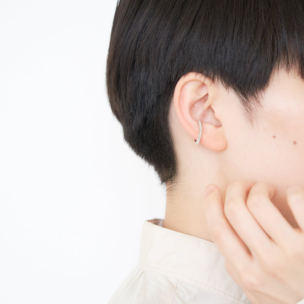 Kakeru-M[かける]　大　シルバー 925 イヤーカフ シンプル つやけし　MENTOSEN めんとせん　メントセン