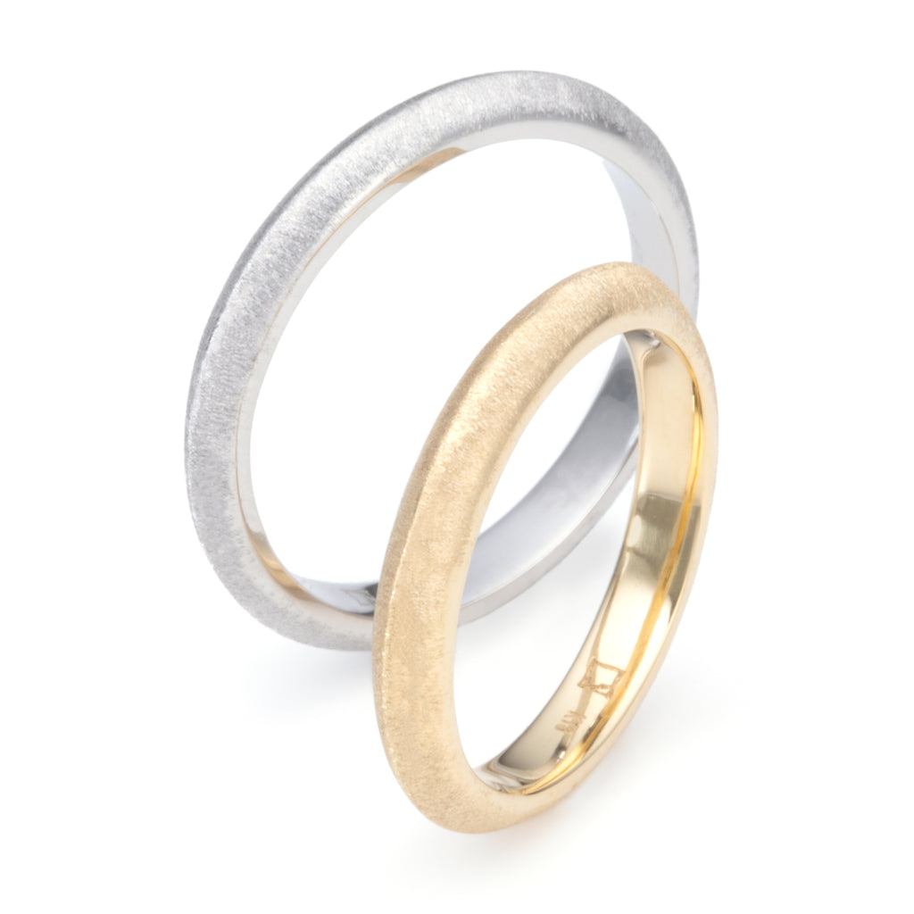 Kakeru[かける] Pt950/K18リング 婚約指輪 結婚指輪 プラチナ ゴールド マリッジリング ウェディングリング シンプル デザイン セットリング つや消し MENTOSENットリング つや消し MENTOSEN