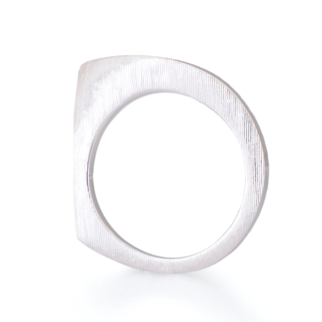 Sorow[そろう] Pt950 ダイヤモンドリング プラチナ モダンデザイン つや消し 婚約指輪 結婚指輪 ウェディング 曲線 カーブ MENTOSEN