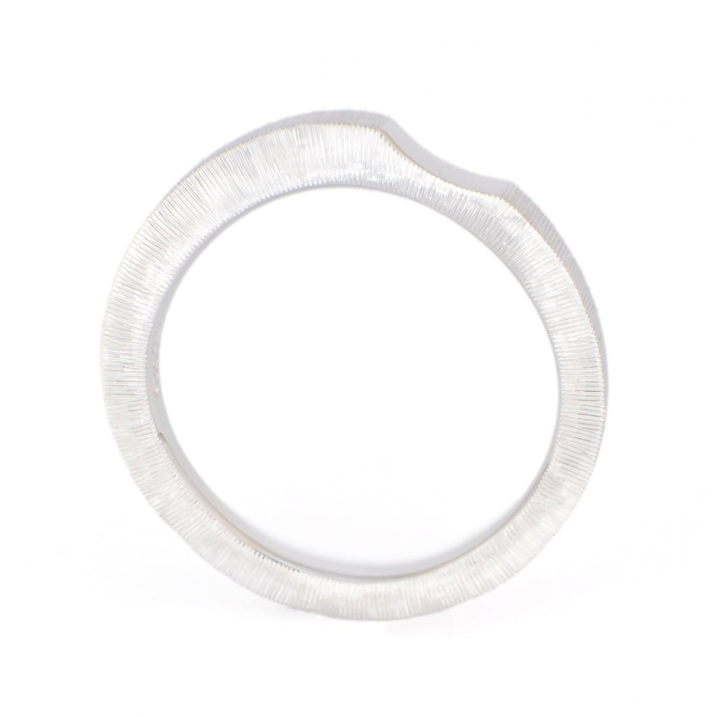 Sorow[そろう] Pt950 リング プラチナ モダンデザイン マリッジリング 日常づかい 結婚指輪 ウェディング つや消し 曲線 カーブ MENTOSEN